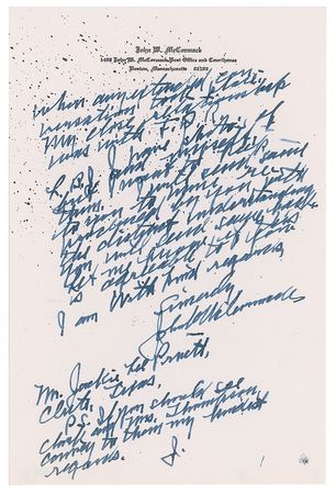 Lot #219 John W. McCormack - Image 3