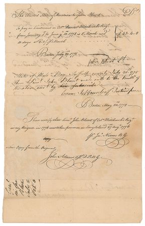 Lot #281 William Heath Signed Document - Image 2