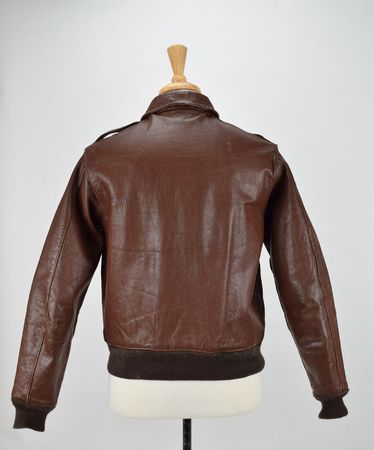 Lot #269 WWII Army Air Forces A-2 Jacket: A-2 flight jacket from WWII, featuring the patch of 'The Devil's Own Grim Reapers' - Image 2