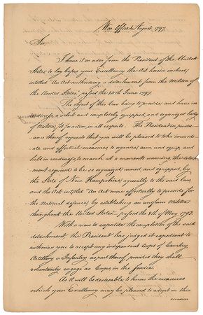 Lot #220 James McHenry: Ordering the readiness of a 