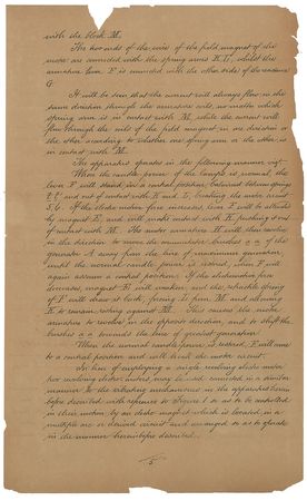 Lot #127 Thomas Edison: Rare 1882 Edison patent application for 