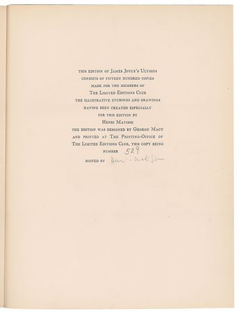 Lot #368 Henri Matisse Book - Image 1