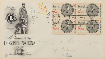 Lot #140 Camp David Accords First Day Cover - Image 1