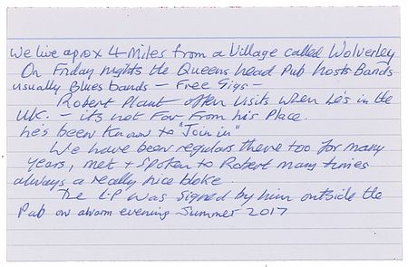 Lot #611 Led Zeppelin: Robert Plant Album - Image 2