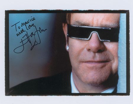 Lot #609 Elton John Signed Photographs - Image 1