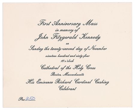 Lot #74 John F. Kennedy Invitation - Image 1