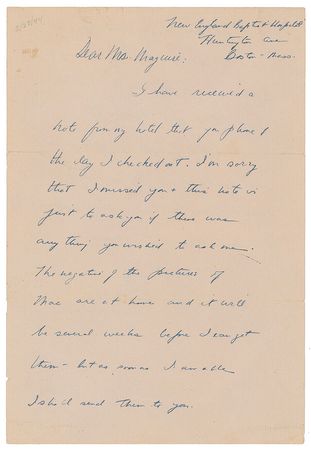 Lot #39 John F. Kennedy: Lt. Kennedy to the wife of a fellow PT-109 survivor - Image 1