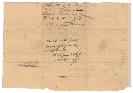 Lot #207 Noble Wimberly Jones Signed Document - Image 2