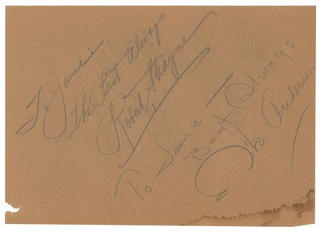 Lot #639 The Quiet Man: John Wayne and Maureen O'Hara Signatures - Image 2