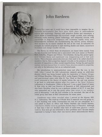 Lot #231 Nobel Scientists: Transistor Booklet - Image 2