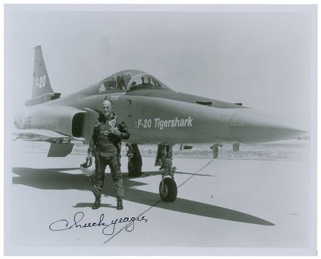 Lot #303 Chuck Yeager Signed Photographs - Image 2