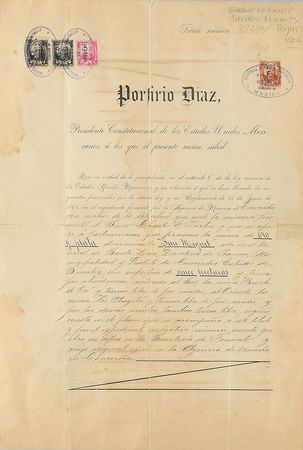 Lot #187 Porfirio Diaz - Image 1
