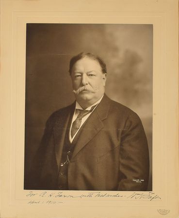 Lot #24 William H. Taft: Handsome oversized Pach