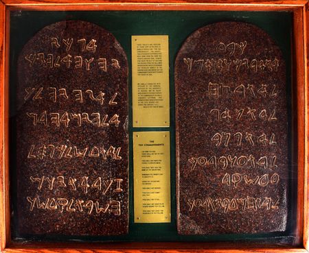 Lot #7070 Pair of Presentation Tablets from The Ten Commandments - Image 6
