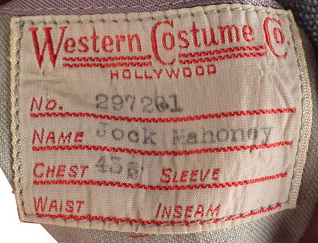 Lot #7089 Jock Mahoney's Screen-worn Coat from Yancy Derringer - Image 2