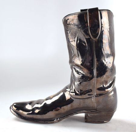 Lot #7067 Robert Shelton's Golden Boot Award and Mug - Image 2