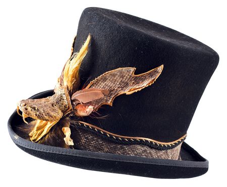 Lot #7074 Ornate Screen-Worn Snake Top Hat from The Young Riders - Image 1