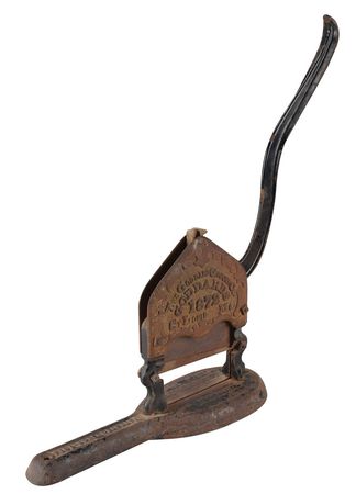 Lot #7055  Old Tucson Studios Collection of Rare Surviving Artifacts/Props: Wooden Lamp, Cigar Cutter, Straw Hats, etc. - Image 16