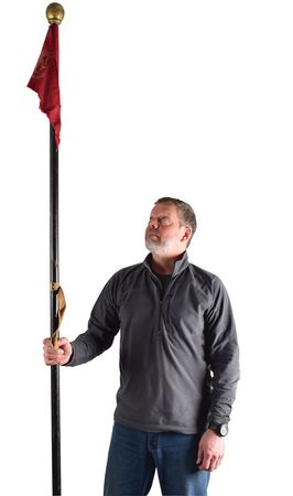 Lot #7010 Collection of Four Guidon Poles including one from John Wayne's The Alamo - Image 2