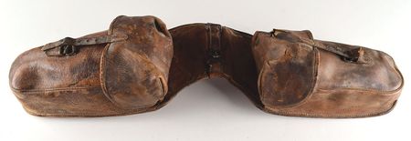 Lot #7064  Old Tucson Studios Tack Collection: Leather Saddle, Saddle Bags, and Bridle - Image 3