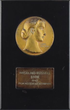Lot #7332 Rosalind Russell Look Magazine Award - Image 1