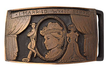 Lot #7036  'I Married Wyatt Earp' Belt Buckle Gifted to Shelton From Marie Osmond and Kenny Rogers Buckle - Image 3