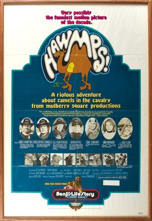 Lot #7033  'Hawmps!' Lot: Photo, Poster, Script, Buckle, Button, and Mug - Image 1