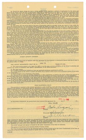 Lot #7347 Bela Lugosi Document Signed - Image 1