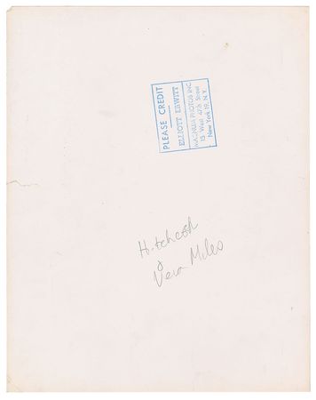 Lot #7301 Alfred Hitchcock and Vera Miles Original Photograph by Elliott Erwitt - Image 2