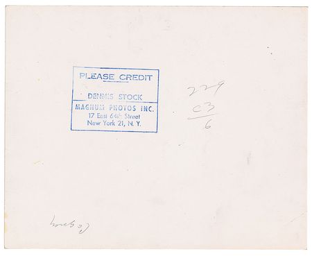 Lot #7294 James Cagney Trio of Original Photographs by Dennis Stock - Image 5