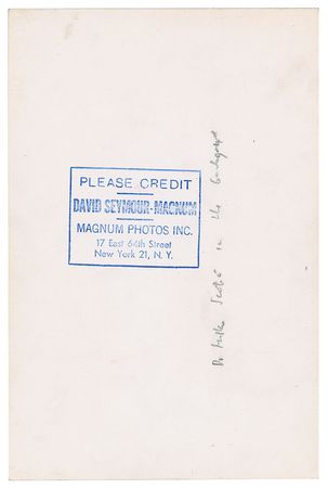 Lot #7305 Gina Lollobrigida Group of (6) Original Photographs by David Seymour - Image 11