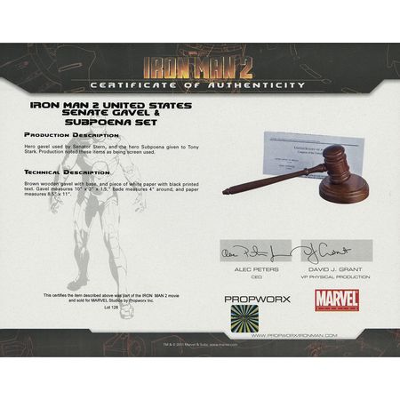 Lot #7562  Iron Man II Court Props - Image 3