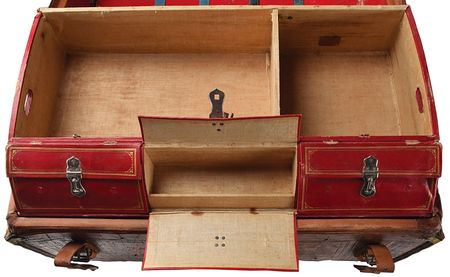 Lot #7053  Old Tucson Studios Antique Trunk Prop Screen-used in High Chaparral - Image 5