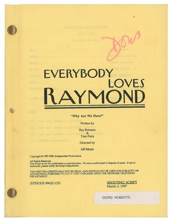 Lot #7507 Doris Roberts Script for Everybody Loves Raymond - Image 2