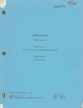 Lot #7460 Redd Foxx's Script for Sanford and Son - Image 1