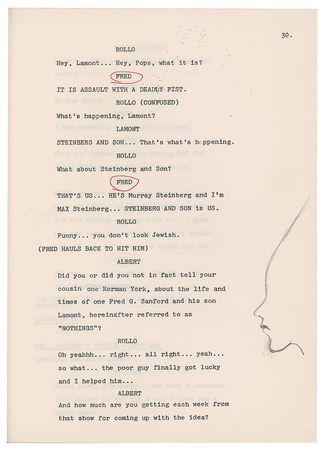 Lot #7462 Redd Foxx's Script for Sanford and Son - Image 3