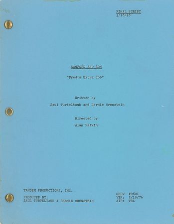 Lot #7465 Redd Foxx's Script for Sanford and Son - Image 1