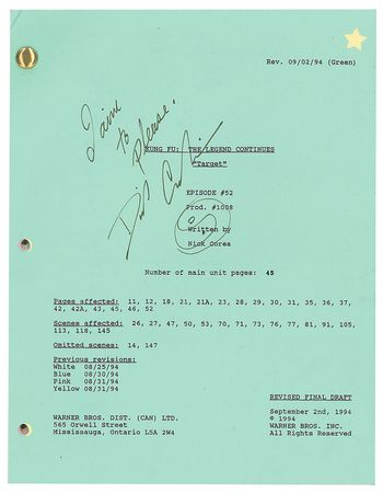 Lot #932 David Carradine - Image 1