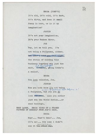 Lot #7476 Valerie Harper's Script for Rhoda - Image 3