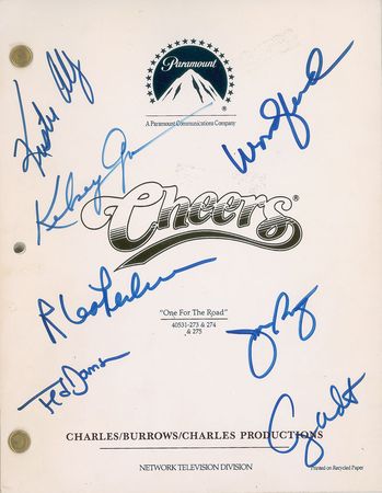 Lot #7401  Cheers Cast-signed Script - Image 2