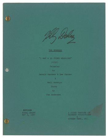 Lot #7426 The Monkees Signed Photograph and Script Signed by Micky Dolenz - Image 2