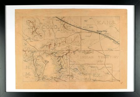 Lot #7078 Randolph Scott's Screen-used Hand-drawn
