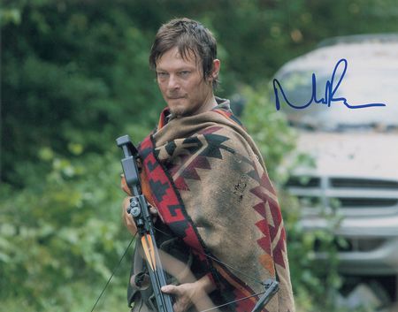 Lot #7547 The Walking Dead: Lincoln and Reedus Signed Photographs - Image 1