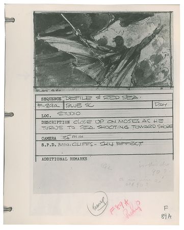 Lot #7069 The Ten Commandments Production Design Binders - Image 7