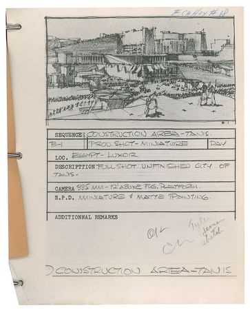 Lot #7069 The Ten Commandments Production Design Binders - Image 9