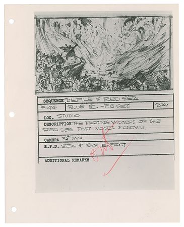Lot #7069 The Ten Commandments Production Design Binders - Image 14
