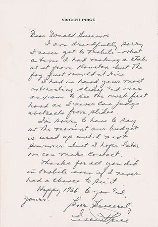 Lot #1038 Vincent Price - Image 1