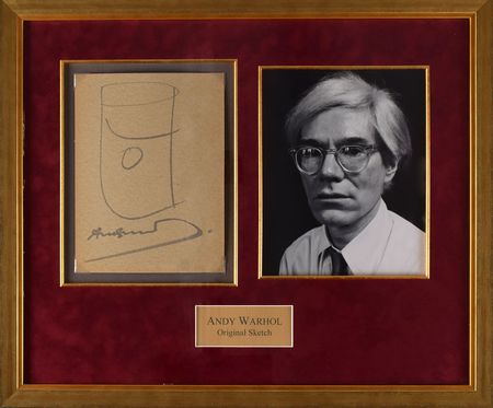 Lot #296 Andy Warhol: A particularly large sketch of his iconic soup can - Image 2
