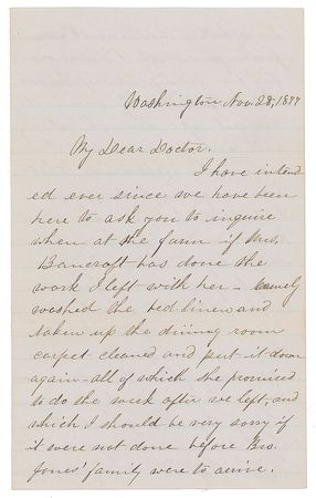 Lot #13 James and Lucretia Garfield: Writing home from Washington to an Ohio friend - Image 1