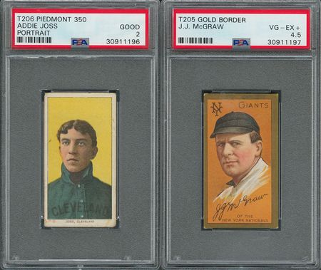 Lot #668 1909-1941 Pre-War Baseball Card Collection of (6) with TWO PSA Graded Baseball Cards - Image 1